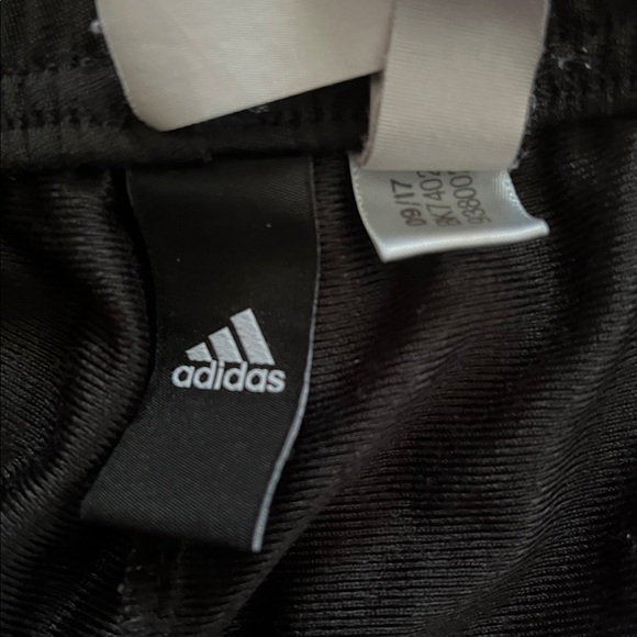 adidas Black track pants  with White Stripes - Picture 2 of 4